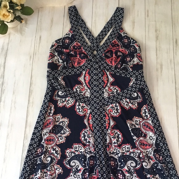 INC International Concepts Dresses & Skirts - INC Blue Paisley Maxi Dress Size Small